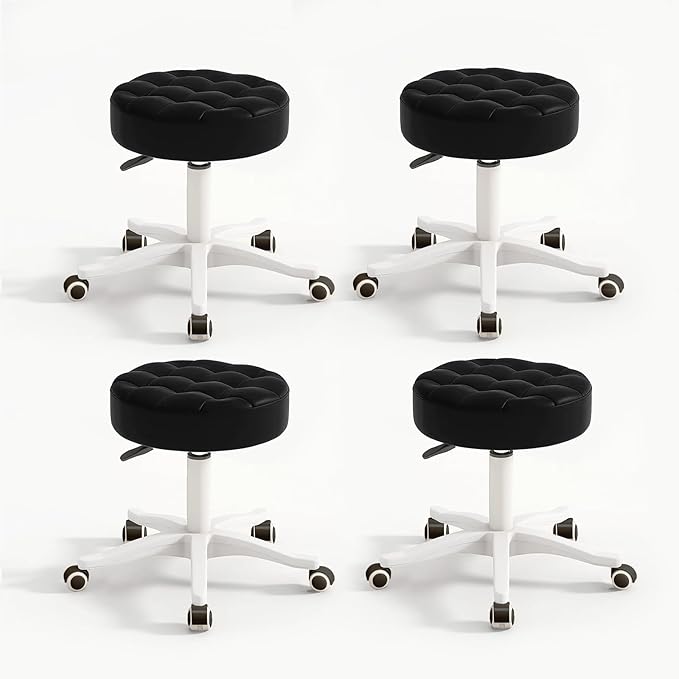 Small Chair Round Rolling Stool by HDHNBA