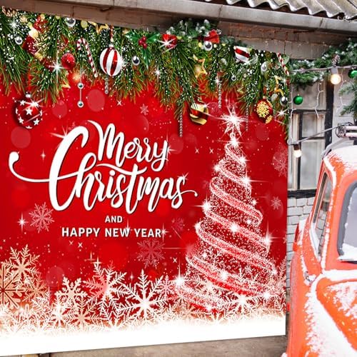 Teenyyou Christmas Garage Door Cover Decorations 7 x 8 ft - Image 7