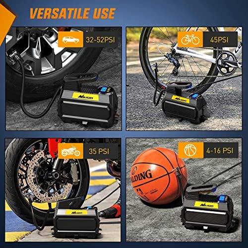 Nilight Digital Tire Inflator Air Compressor Portable Pump w/Pressure Gauge