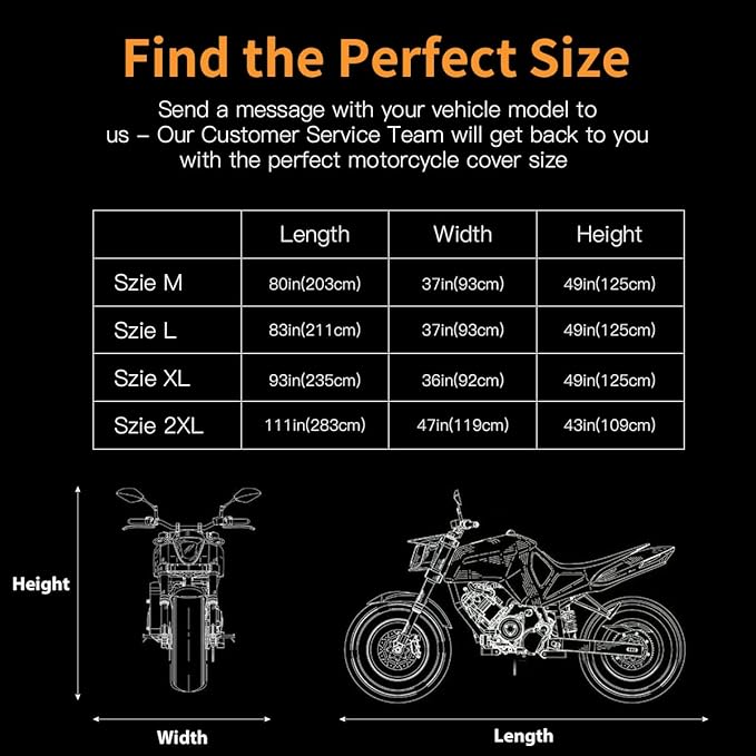 Motorcycle Cover, Coverado Motorcycle Covers Waterproof Outdoor Storage - Image 6