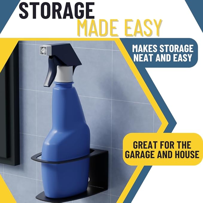 Koova Spray Bottle Holder Heavy Duty- Wall Mount Storage Rack - Image 5