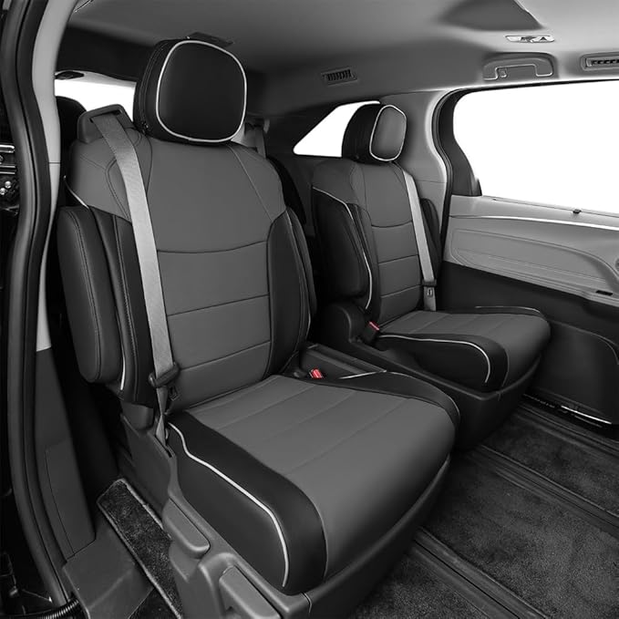 EKR Sienna Seat Covers for 2021-2025 Toyota Sienna Limited, 2nd Row Captain - Image 4