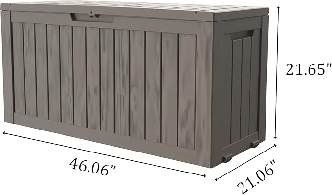 90 Gallon Lockable Resin Deck Box - Image 2