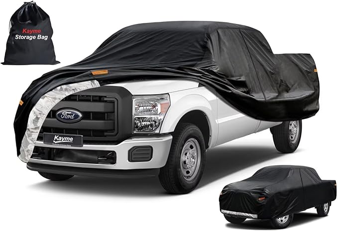 Kayme Truck Cover Custom Fit Ford F-250 Super Cab Short Bed. Full Exterior by kayme