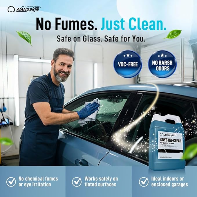 Nanoskin CRYSTAL-CLEAR VOC-Free Glass Cleaner, 32 Oz. Pack - Image 5