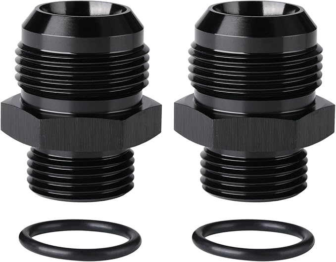 16AN Male Flare to 12AN ORB O-ring Boss Fuel Pump Rail Adapter Fitting Aluminum by Podavelle