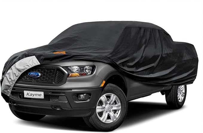 Kayme 7 Layers Truck Cover Fit Ford Ranger Super Cab/Crew Cab Bed, Waterproof by kayme