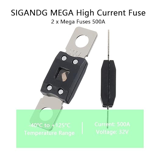 500A MEGA High Current Fuse - 500 Amp Bolt-on Fuse - Image 5
