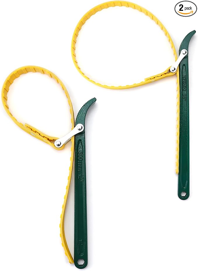QWORK 15" + 12" Belt Strap Wrench, by QWORK