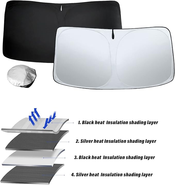 Car Windshield Sunshade Cover Shield Visor - Image 3