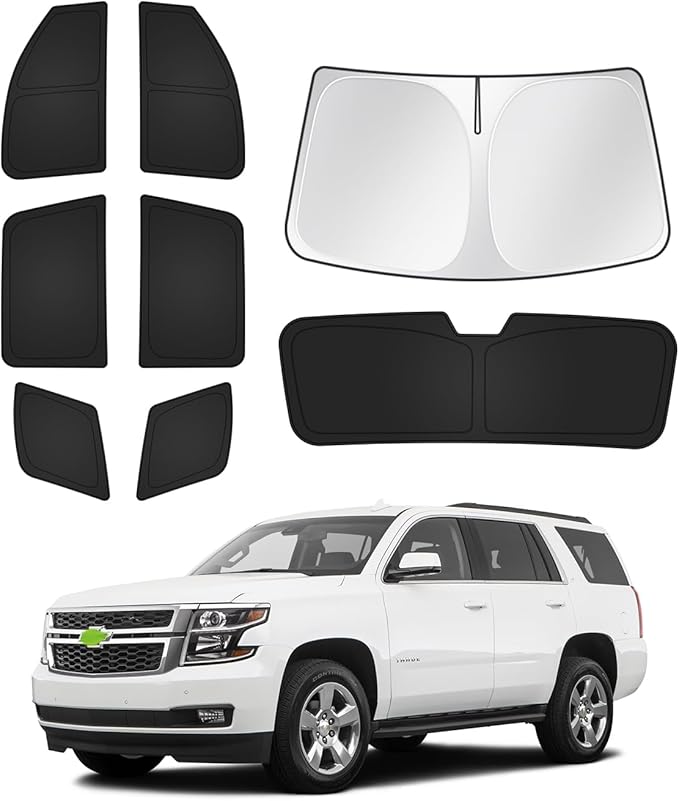 Sunshades for Chevrolet/Chevy Tahoe 2015-2020 Accessories Windshield Sun Shade by Canvcle