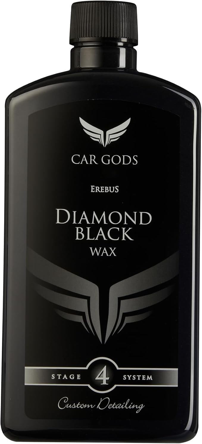 Car Gods Black Carnauba Wax Polish, Pigmented Formula 3 in 1 Removes Surface by CarGods