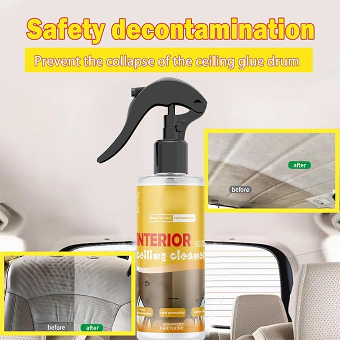 Multi-Purpose Car Interior Fabric Clean Polish Spray, Applies To Vehicle - Image 8