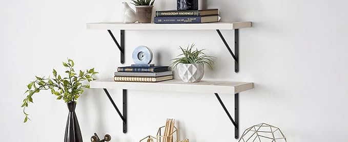 12 Pack L16 x H 10" Black Heavy Duty Shelf Brackets - Image 7
