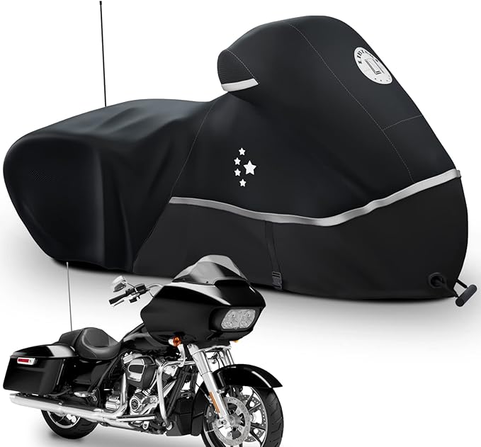 Motorcycle Cover Storage for Touring Models Harley Davidson Road King, Road by LILIBZAKI