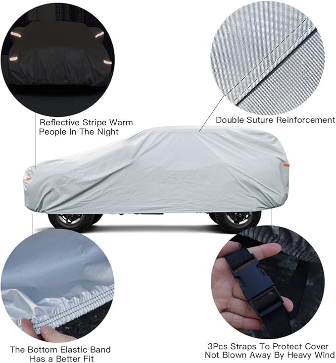Kayme 6 Layers SUV Car Cover Waterproof All Weather - Image 3