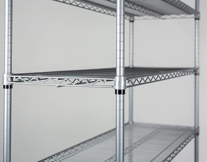 Omega 18" Deep x 72" Wide x 74" High 3 Tier Gray Starter Shelving Unit - Image 4