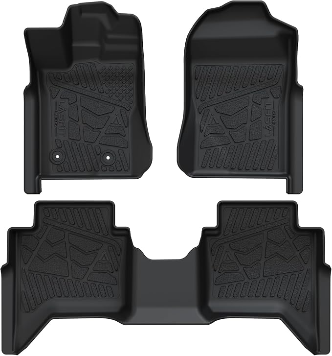 LASFIT Floor Mats for Ford Ranger 2025 2024 SuperCrew Cab All Weather Truck - Image 9