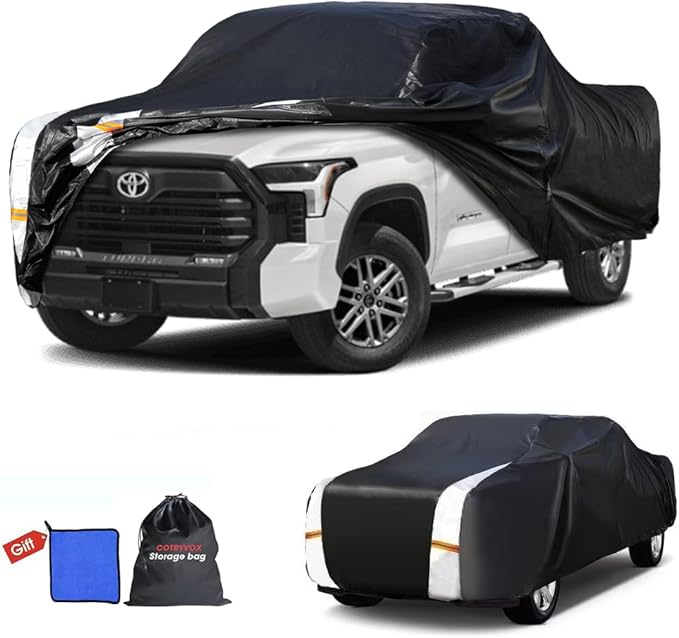Toyota Tundra Truck Cover Custom Fit 2021-2026 Double Cab/CrewMax Cab Short Bed by FocusonQualityServiceHear