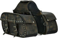 GARGOYLE BELLS Motorcycle Saddle Bags Leather Motorcycle Luggage Bag by GARGOYLEBELLS