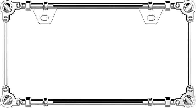 Creathome 3D Chrome License Plate Frames, Pure Zinc Alloy Metal - Image 4