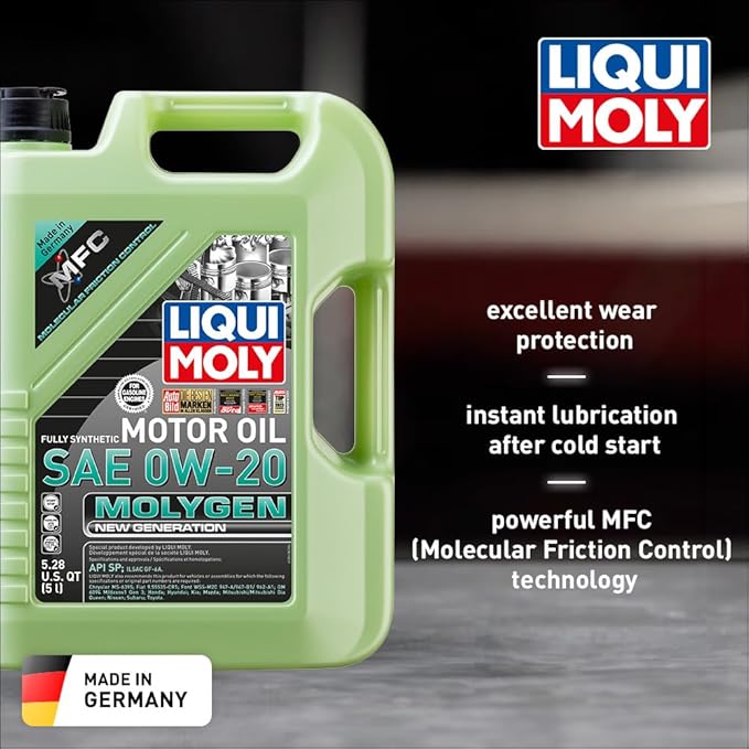 Liqui Moly Molygen New Generation SAE 0W-20 | 5 Liter | Fully synthetic engine - Image 2