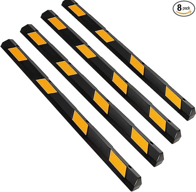 ERGOMASTER Parking Stopper for Garage, 72” Rubber Parking Block by ERGOMASTER