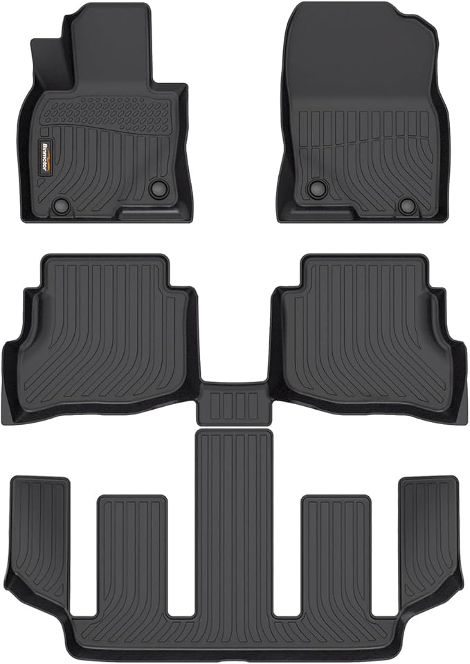 Binmotor-Floor Mats for 2020-2023 Mazda CX-9 6 Passenger, All Weather Car Floor by VisittheBinmotor