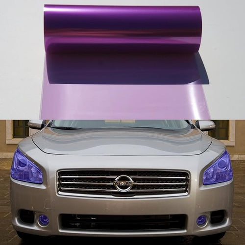 12 by 48 Inches Self Adhesive Headlight, Tail Lights, Fog Lights Tint Vinyl Film by F+%26+B+LED+LIGHTS