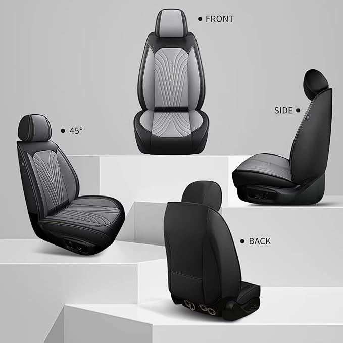 Front Seat Covers Fit for Toyota Camry 2012-2025 Faux Leather Automotive Seat - Image 6