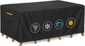 Outdoor Waterproof Furniture Cover, 76W x 54L x 28H inches Heavy Duty 600D by BRUXOLAY