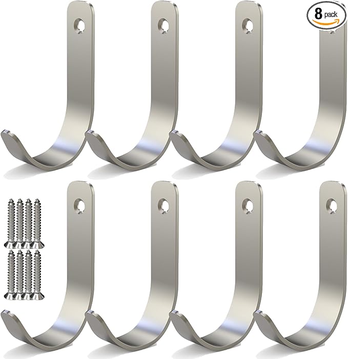 Hooks for Hanging Stainless Steel Heavy Duty Coat Hook Wall Hooks Robe Hanger by Aufuga