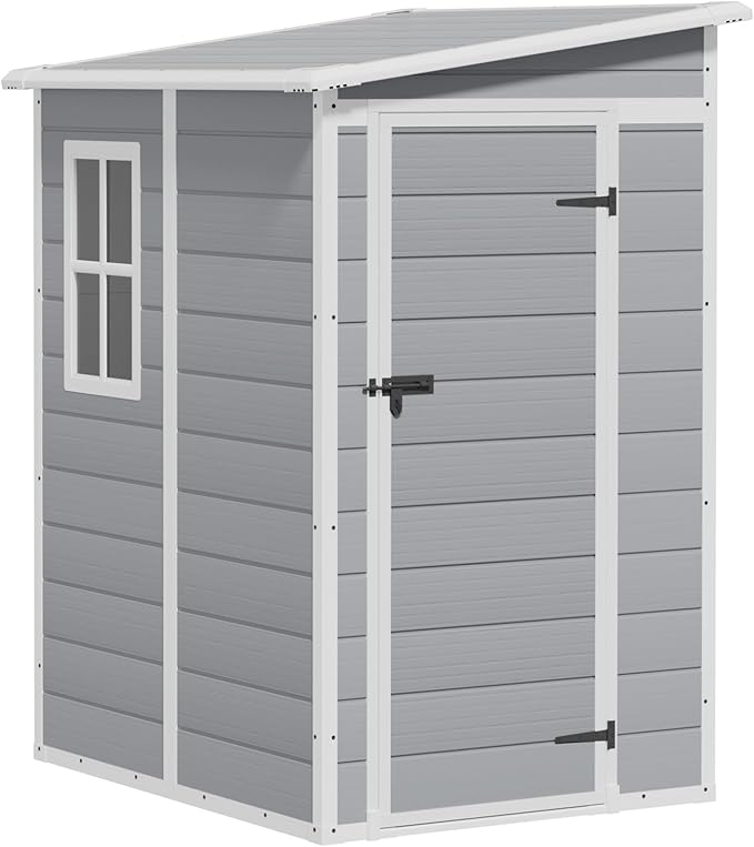 Greesum 5' x 4' Resin Weather Resistant Outdoor Storage Shed by BuynowfromGreesum