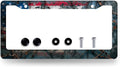 American Flag License Plate Frame Patriotic USA License Plate Holder Stainless by RNKATIH
