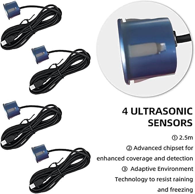 Car Reverse Backup Parking Sensor Radar System kit The LED Display - Image 4