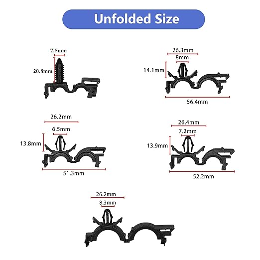 150pcs Wire Loom Clips Car Automotive Harness Routing Clips Assortment Kits - Image 5