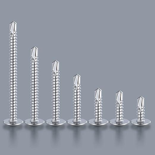 Wensilon #10×3/4”for Sheet Metal Self-Tapping Screws 410 Stainless Steel Truss - Image 3