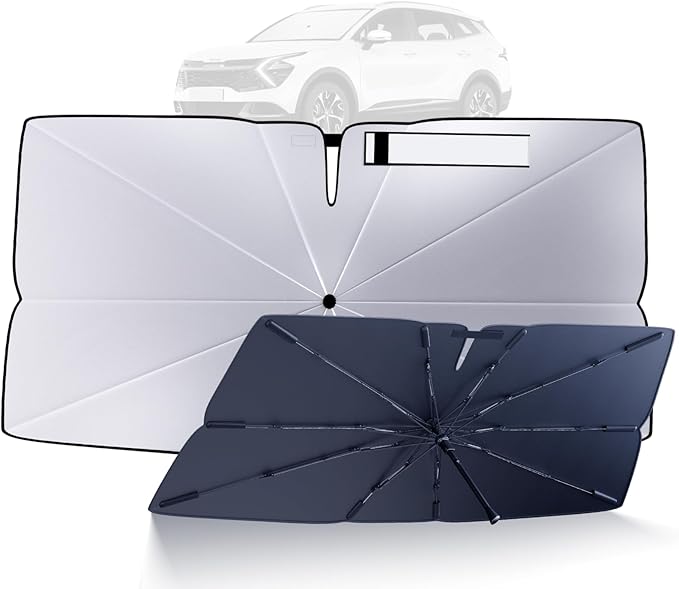 Windshield Sun Shade Umbrella for 2023-2026 Kia Sportage NQ5 Accessories: by HIMUMOY