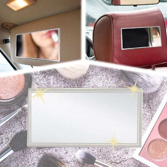 Randconcept - Large Car Sun Visor Adhesive Vanity Mirror, Car Interrior - Image 3