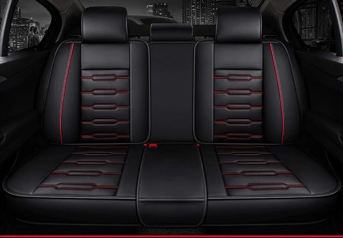 Seat Covers Full Set, Waterproof Leather Seat Covers - Image 3