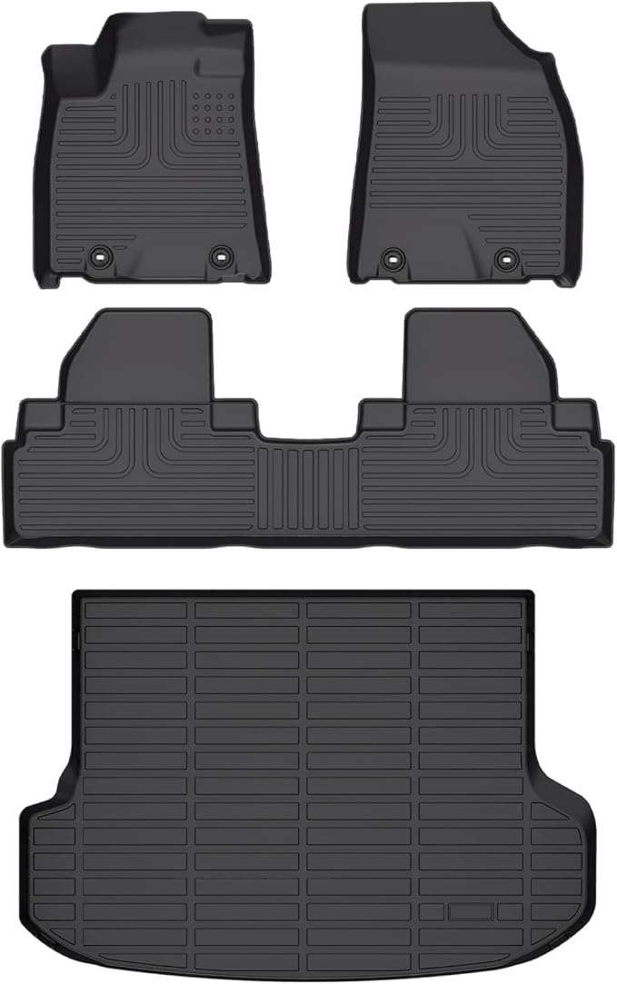 Wayhigh-All Weather Floor Mats and Cargo Mat Set Fit by Wayhigh