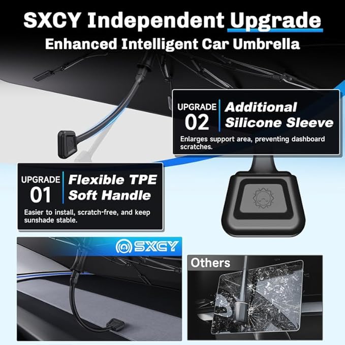 SXCY for 2020-2025 Ford Explorer Windshield Umbrella Sunshade for 2025 Ford - Image 3