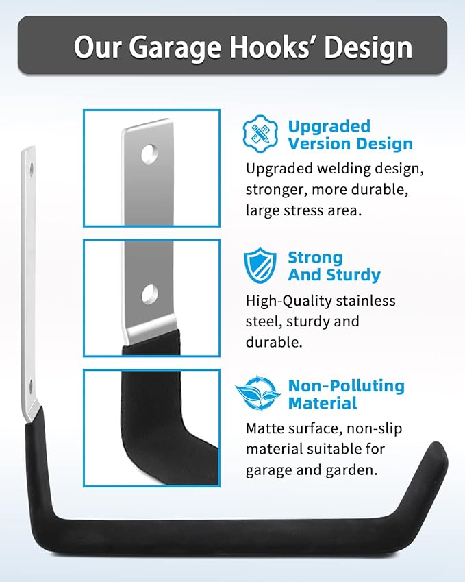Sposuit Garage Hooks Wall Mount - Image 2