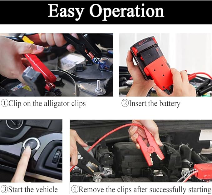 Jumper Cables alligator clips Compatible - Image 7