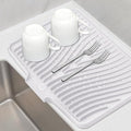 Silicone Dish Drying Mat for Kitchen Counter, Dish Drying Pad, Non-Slip Drain by TIKNIKHomeOutdoor