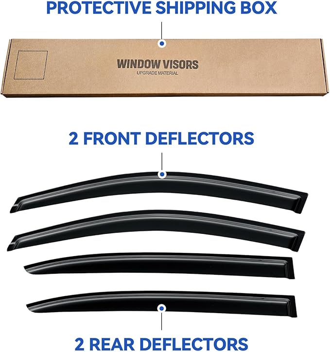 Window Visors Rain Guards Shield - Image 5