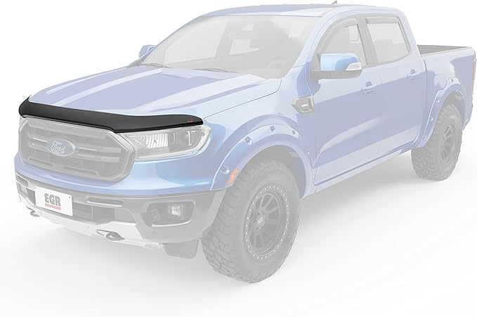 EGR 303555 SuperGuard Matte Black Acrylic Hood Shield Compatible by EGR