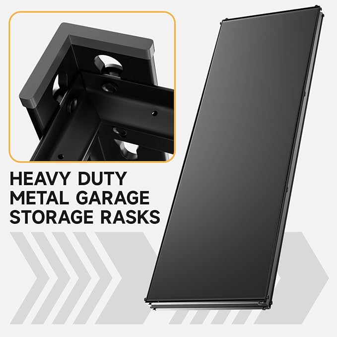 5-Tier 60”D X 20”W X 72”H Garage Shelving Heavy Duty 3000LBS Shop Shelves Heavy - Image 4