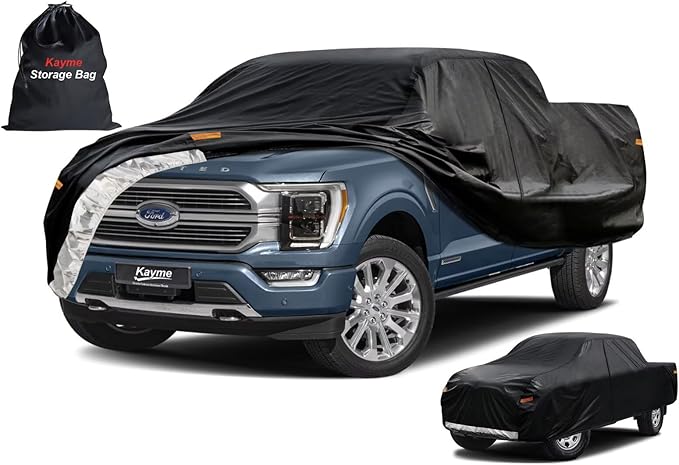 Kayme Truck Cover Custom Fit Ford F-150 Extended Cab Long Bed. Full Exterior by kayme