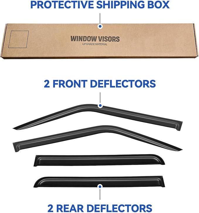 Window Visors Rain Guards Shield - Image 5